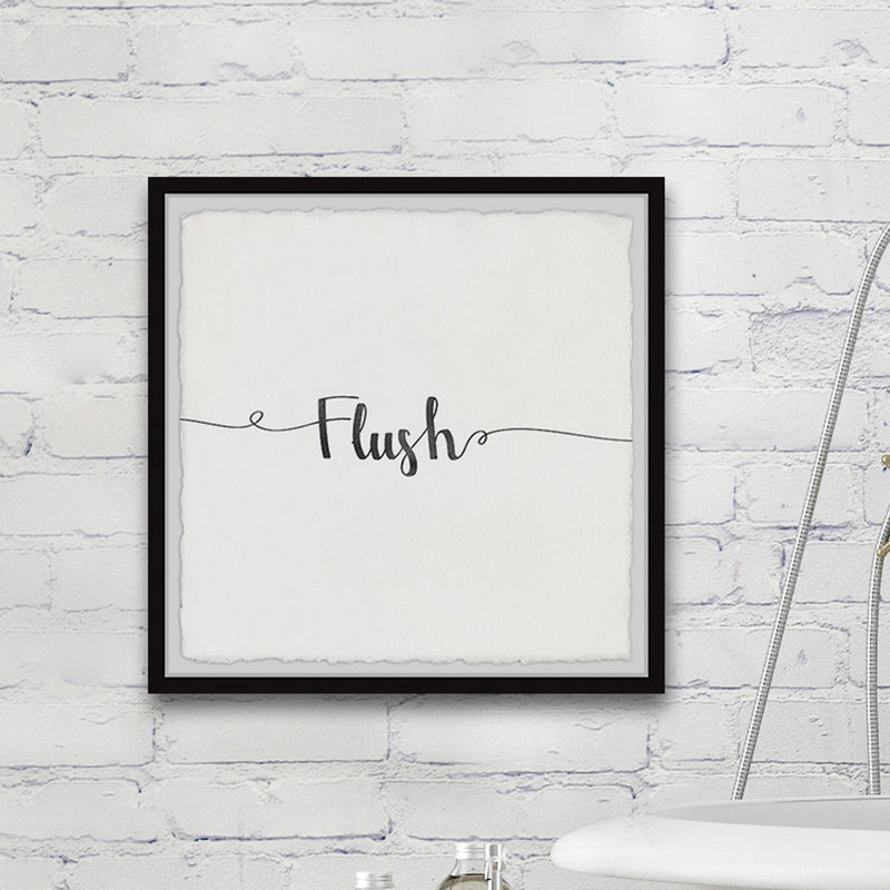 Flush - Single Picture Frame Print, 45cm H x 45cm W x 3.81cm D