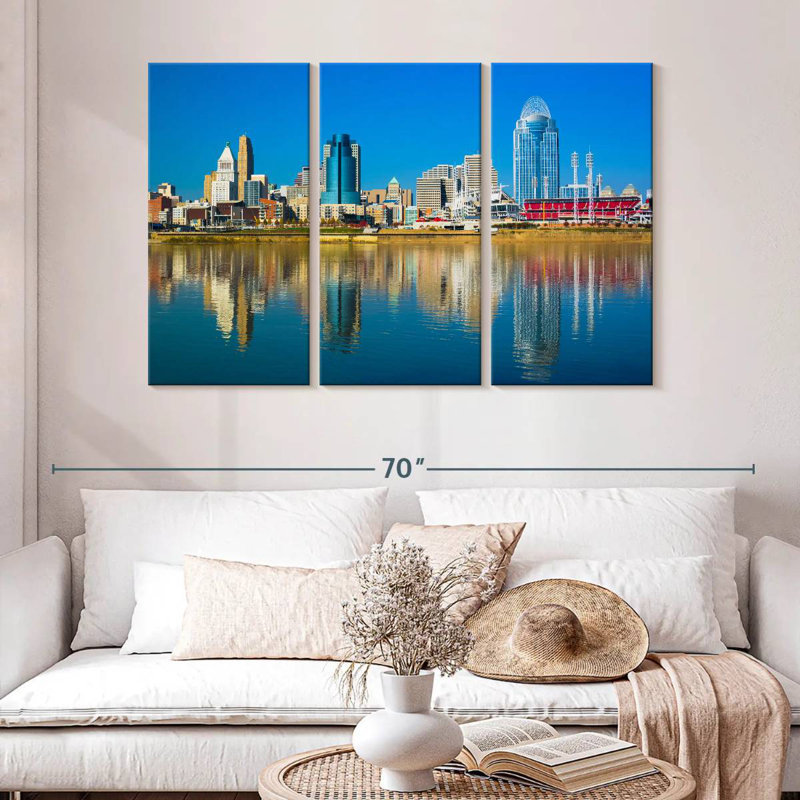 Nicci Cincinnati Riverfront, 32" H x 50" W