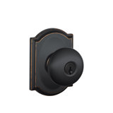 Plymouth Knob with Camelot Trim Keyed Entry Lock