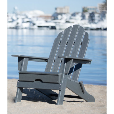 Chaise Adirondack pliante Balboa en PEHD, simple