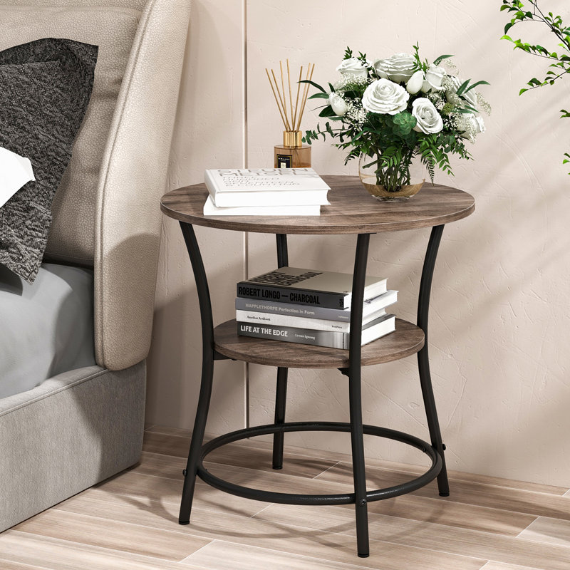 Table de bout avec rangement, Chêne