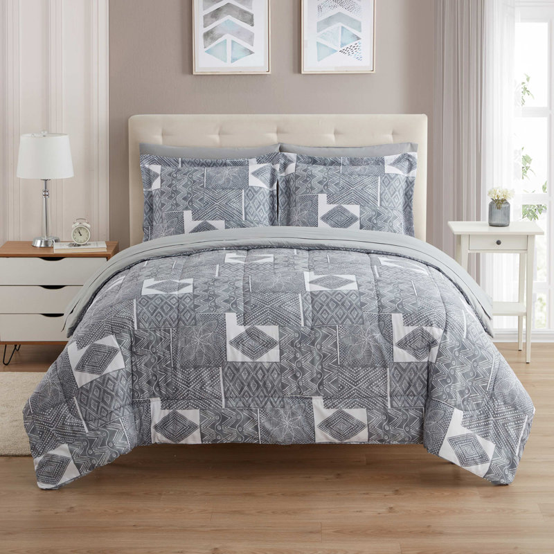 Ensemble d'édredon Tulsa, Édredon simple + 4 pièces supplémentaires