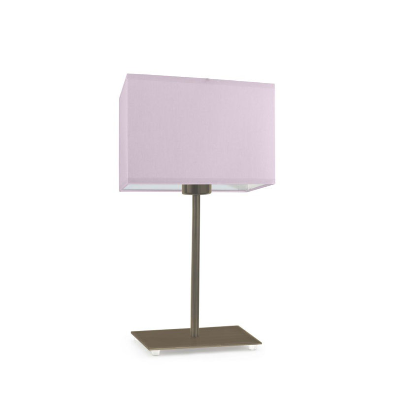 Asaya Metal Table Lamp, Antique Gold, Light Violet