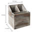 Wood Rectangle Flatware Caddy