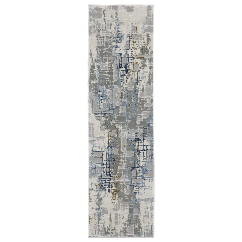 Abstract Indoor Rug, Runner 2'3" x 7'6"