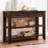 42" Console Sofa With 2 Drawers and 2 Shelves, Farmhouse Entryway Table, Modern Sofa Table with Solid Wood Frame for Home Office Hallway-1164597158
