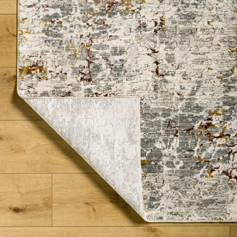 Slate Light Slate/Mustard Area Rug, Rectangle 10' x 13'11"