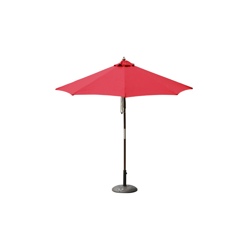 Parasol de marché 9 pi Knowles, Rouge