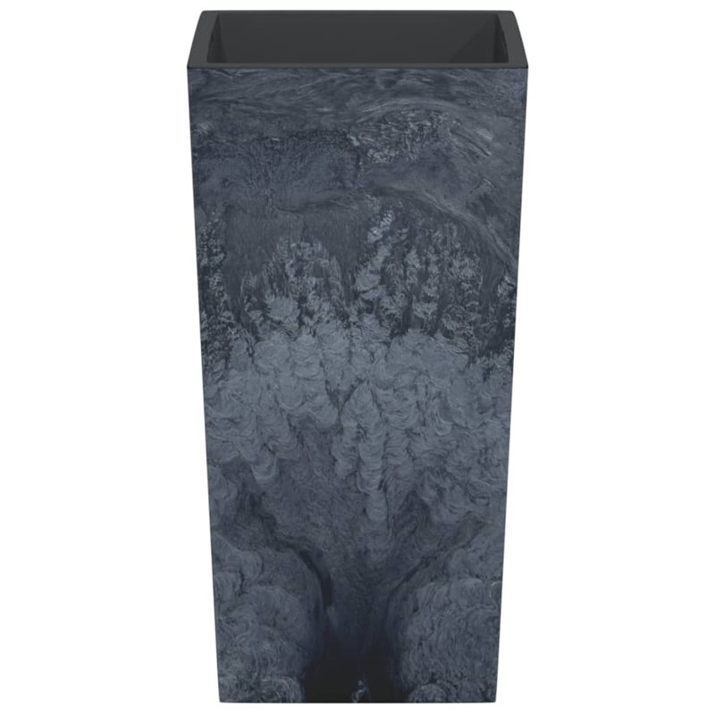 vidaXL Planter with Removable Inner Raised Bed Plant Pot PP Concrete Look, Anthracite