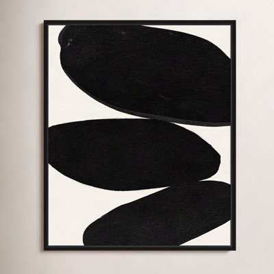 Beige and Black Abstract Modern Print