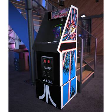 Arcade1Up Tron Arcade with Stool, Riser, Lit Deck & Lit Marquee