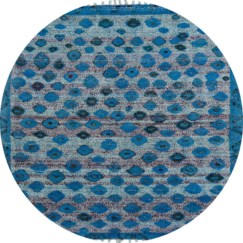 Walberg Abstract Indoor Rug, Round 6'