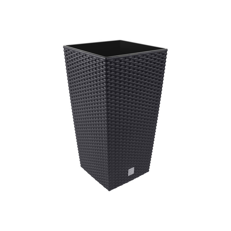 Petty Pot Planter, Anthracite, 32cm H x 17cm W x 17cm D