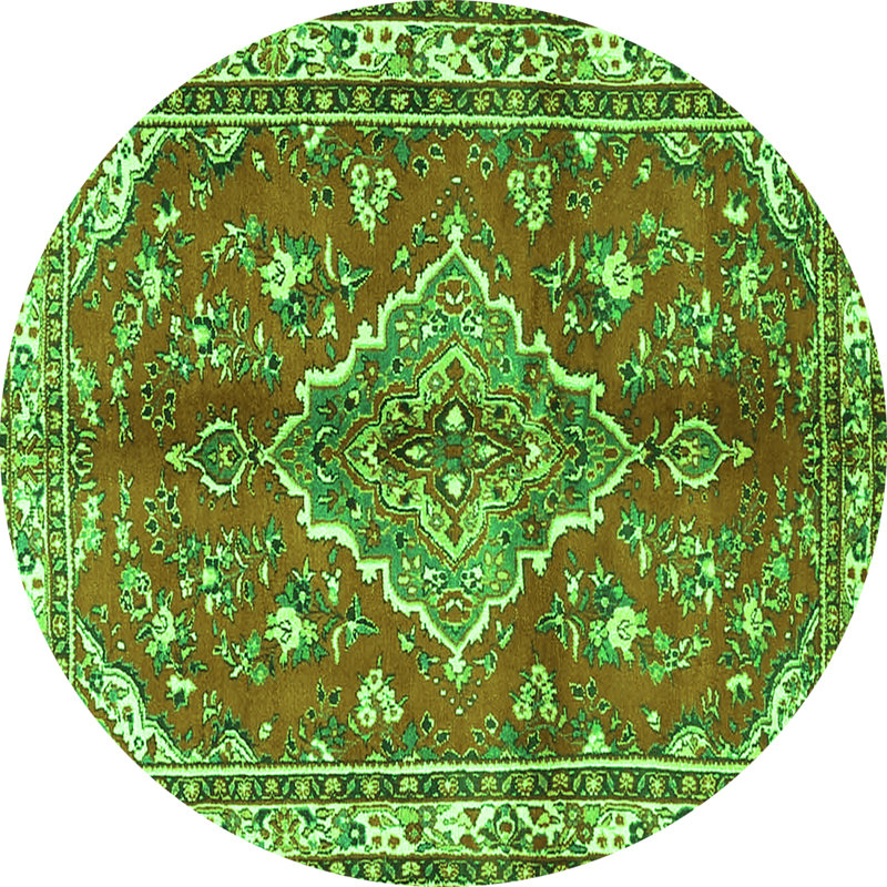 Tapis verts Traditional 4376, Rond 5 pi