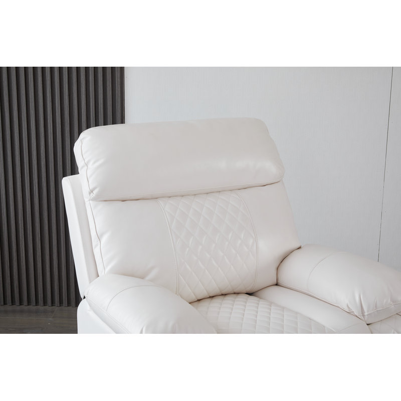 Fauteuil inclinable de 39,8 po de largeur Billington, Blanc