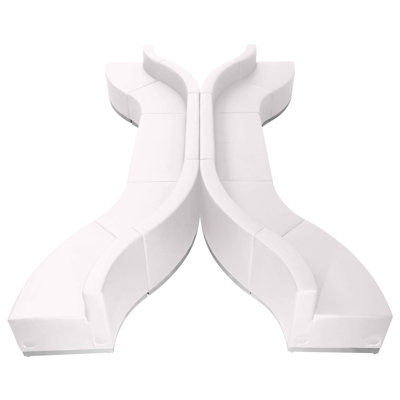Configuration de réception modulaire Hercules Alon 10 pièces LeatherSoft avec dossier et siège tendus