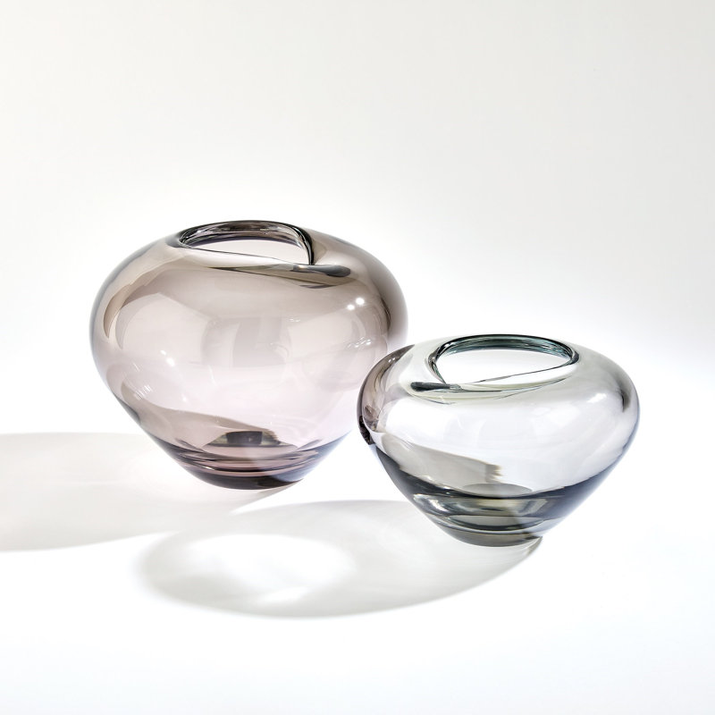 Undulating Handmade Glass Table Vase