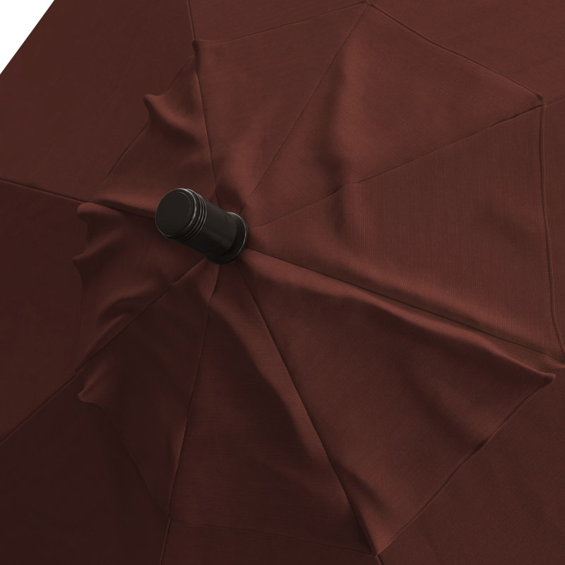 Parasol de marché en aluminium de 9 pieds Camry, Toile Toile Henna Sunbrella®