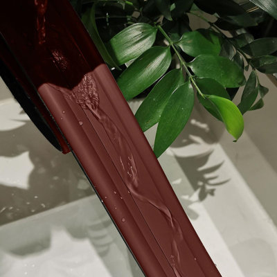 Door Draft Stopper for Bottom of Door - 39.37" Adjustable Length, Heavy-Duty Weather Stripping Seal with Strong Adhesive, Noise Proof & Energy Saving for Interior/Exterior Doors (Brown)