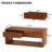 Rectangular Coffee Table with Drawers and Storage Shelves For Living Room-513440611