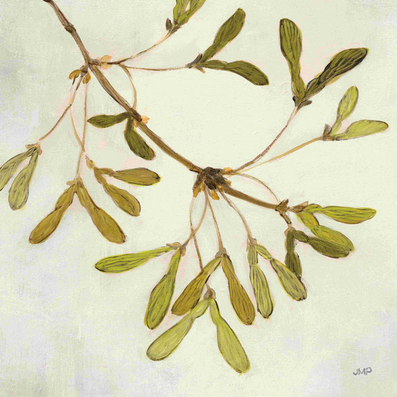 «Maple Branch Crop» par Julia Purinton, peinture sur toile tendue, H 36 po x l 36 po