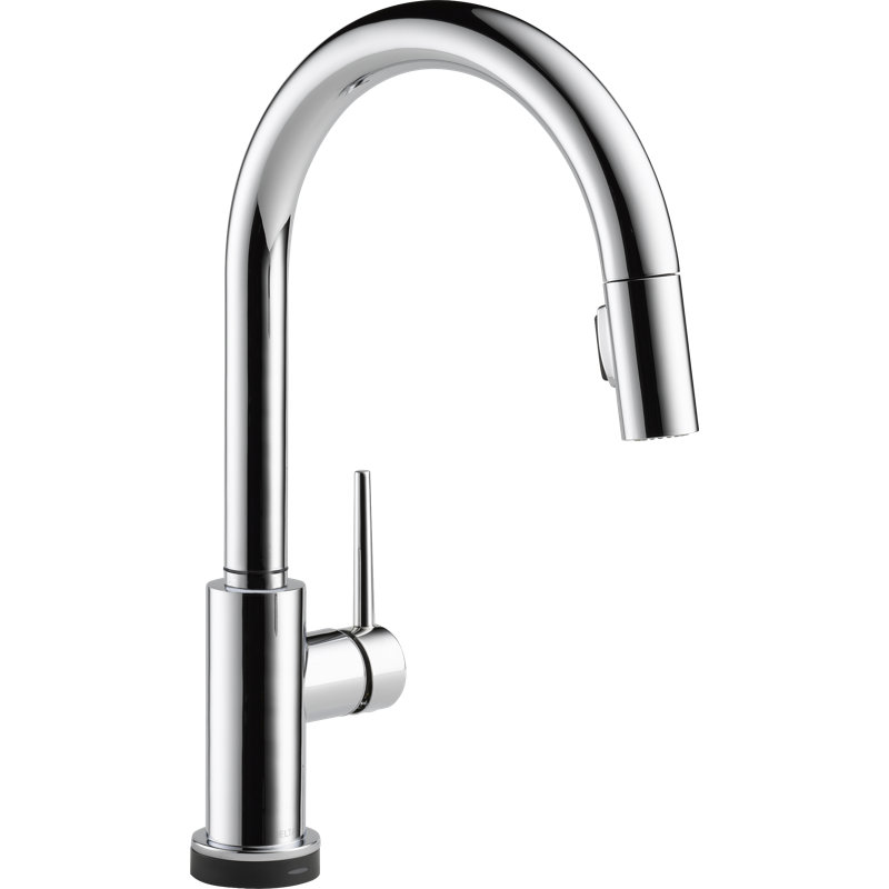 Delta Trinsic Pull Down Sprayer Touch Kitchen Sink Faucet, Touch Control Kitchen Faucet, Chrome