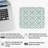 Abstract Mint Pattern V Patterns Modern Gaming Cute Office Laptop Desk Pad Gift Mat Square Rectangle Non-Slip Mousepad
