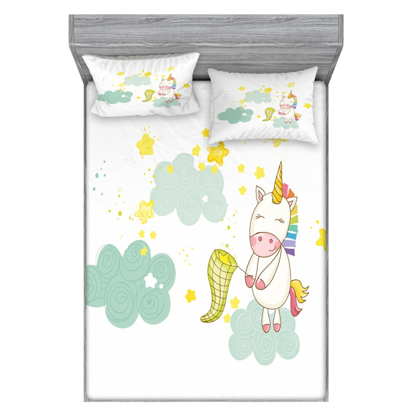 Microfiber Sheet Set, Full Sheet Set with Fitted Sheet