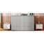 Lit double en gris avec tiroir et douilles pratiques / couleur grise pour un espace paisible-1129864135-1129864153