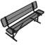 Banc de pique-nique en métal, banc de repas extérieur