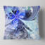 Motif floral bleu blanc fractal - coussin à imprimé floral-30721695-30721691
