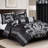 Royale Jacquard Floral 7 Piece Comforter Set-1203852317-1203852318