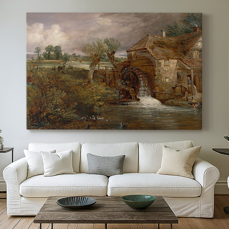 Parham Mill, Gillingham-John Constable-Gallery, toile tendue-c. 1826, 40 x 60