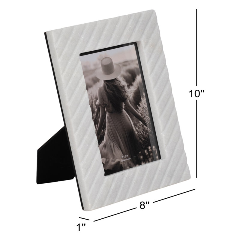 Genuine Marble Single Picture Frame, 8" W x 10" H