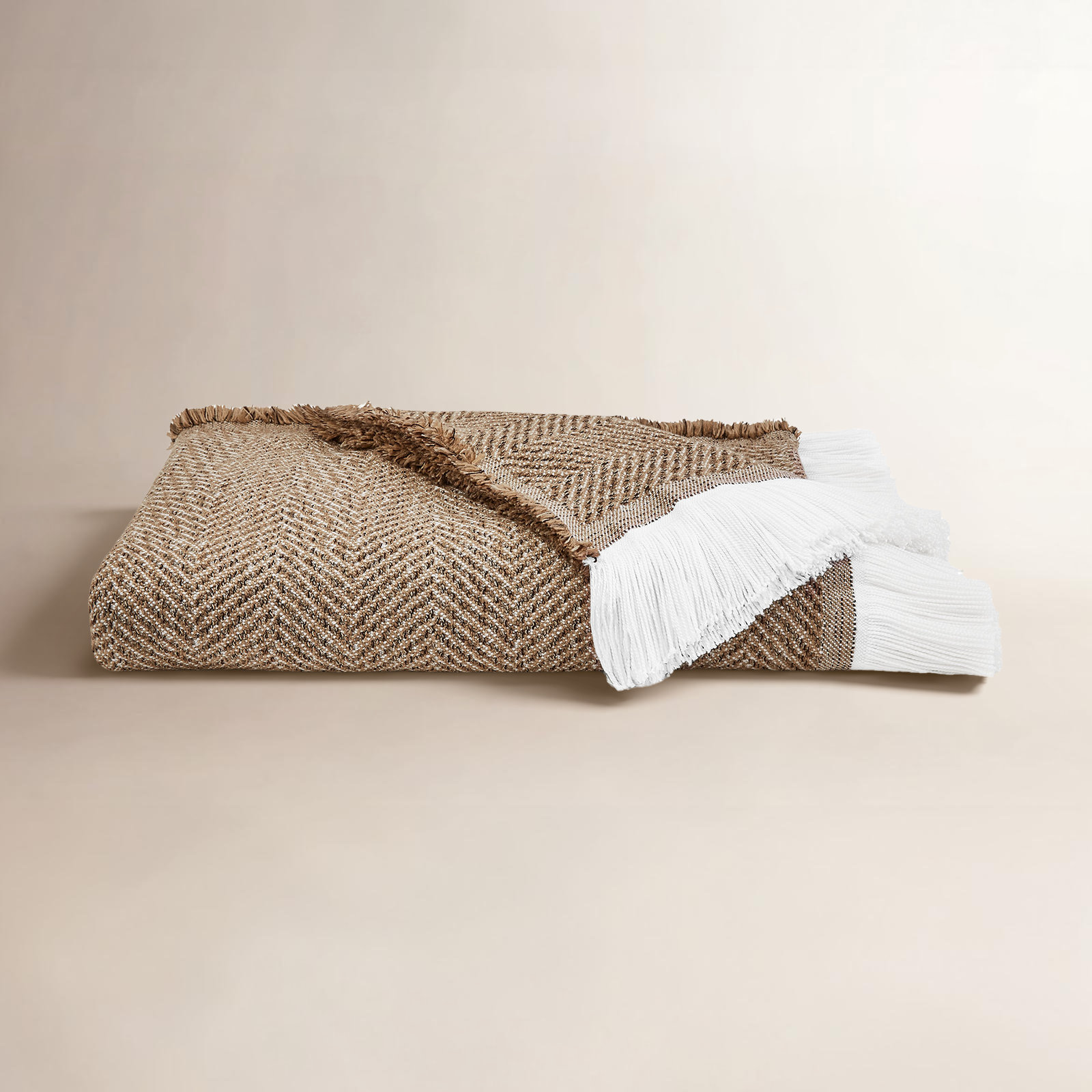 Sunbrella Eakins Throw Blanket, Spice