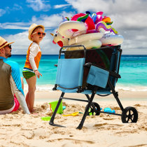Beach Wagon Folds Into Double Seat With Shade