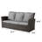 Garrigus Outdoor Wicker Patio Sofa Sofa with Cushions