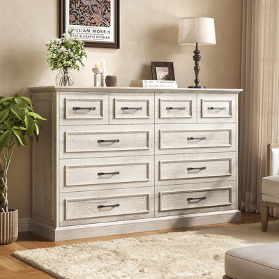 55'' W Farmhouse 10-Drawer Dresser