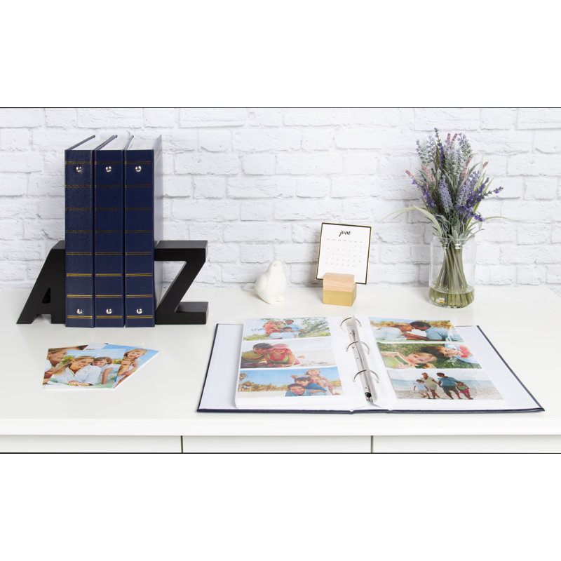 Ensemble d'albums photos, Vert foncé, H 12,8 po x l 8,8 po x P 2 po