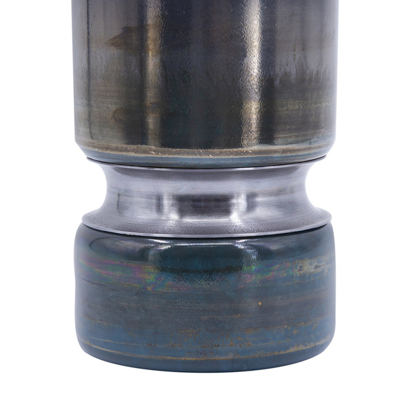 Vase en verre D5.1X13.2 ", H 13,2 po x l 5,1 po x P 5,1 po