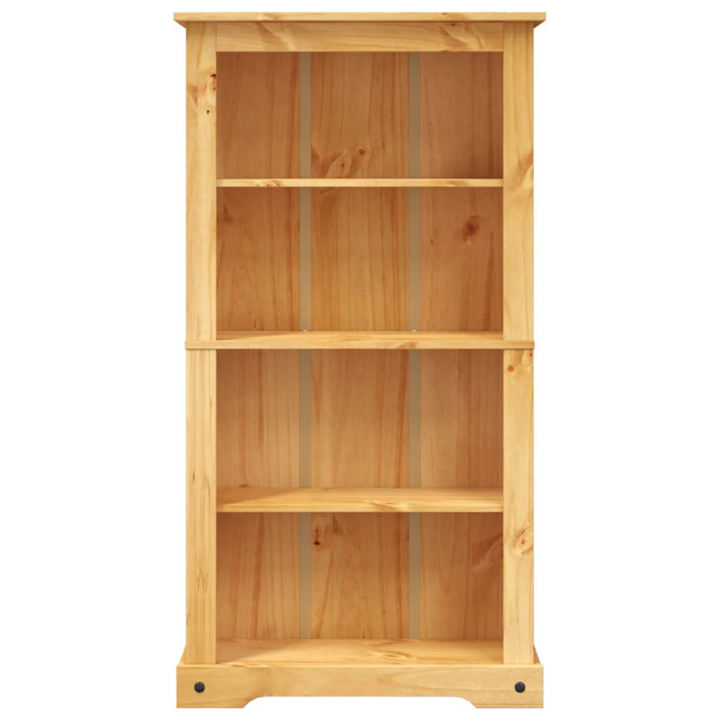 Bibliothèque vidaXL pin mexicain Corona Range multicolore , (4 tablettes) H 59,1 po x l 31,5 po x P 11,4 po