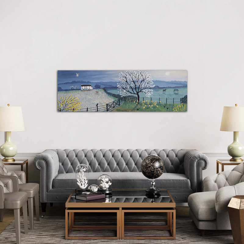 Spring Moon by Jo Grundy - Wrapped Canvas Print, 152.4 cm H x 50.8 cm W x 3.175 cm D