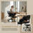Ergonomic Swivel Office Chair With Backrest Support And Casters, Featuring An Adult-sized Multi-angle Cross-legged Design-1593755396