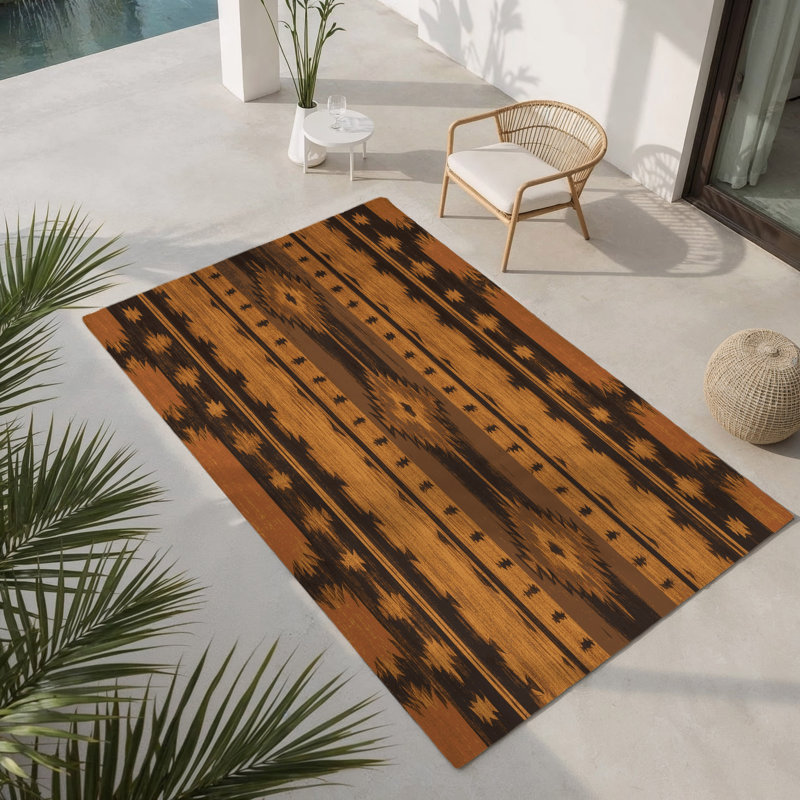 Tapis intérieur et extérieur Desert Blossom, Rectangulaire 8 pi x 10 pi