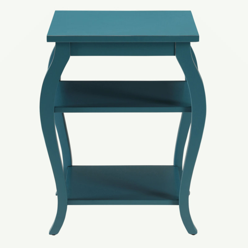 2-Shelf End Table, Teal