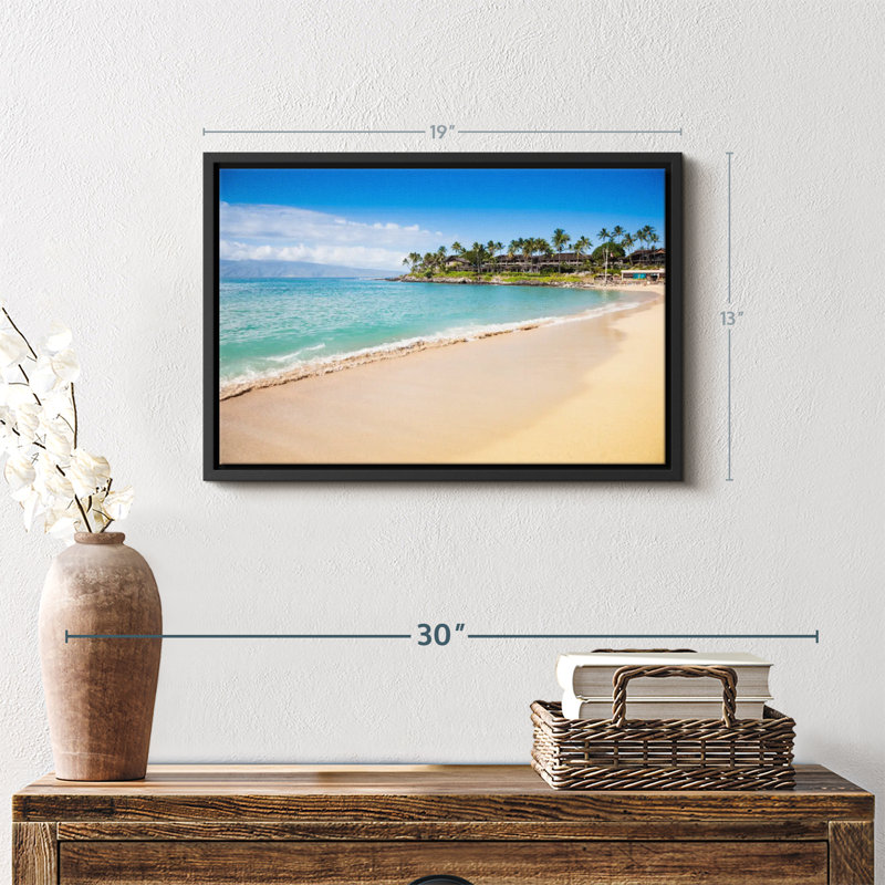 Impression sur toile Napili Bay Paradise, H 13 po x l 19 po