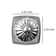 Privacy Door Lever with Rectangular Rosette Keyless Lock