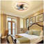 Ventilateurs de plafond avec lumières à DEL à intensité variable, installation encastrée de ventilateurs de plafond modernes et minces-1246398255