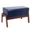 Tabouret en bois rembourré Mid Century-296692393