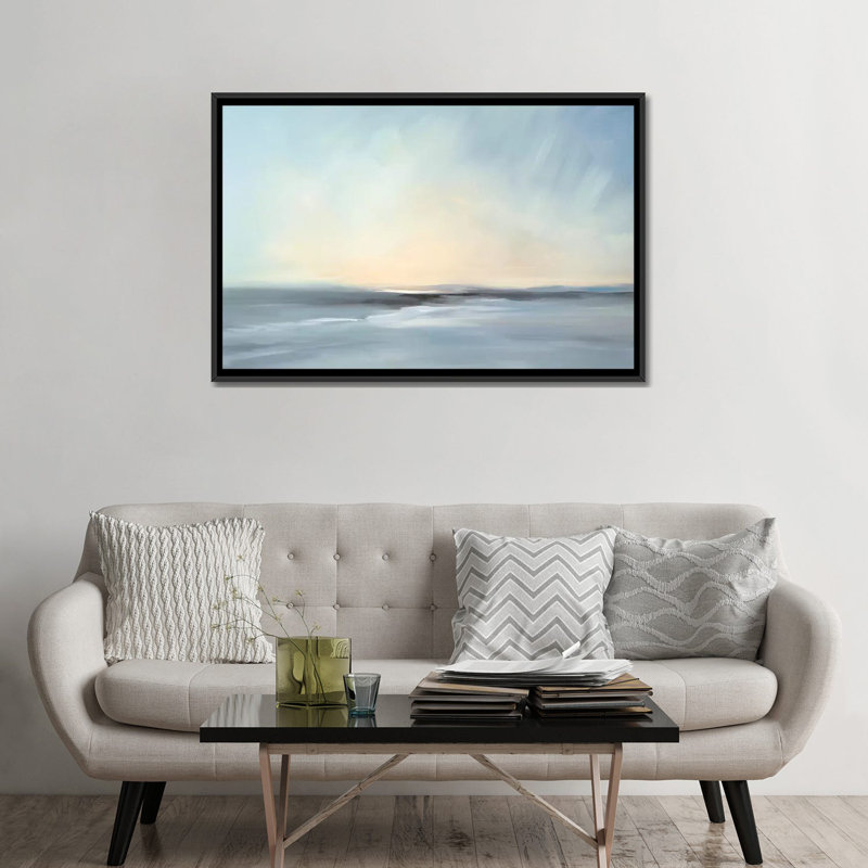 «Quiet Moments», impression sur toile, Toile avec cadre flottant noir, Pas de tapis, H 32 po x l 48 po x P 1,5 po